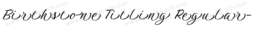Birthstone Titling Regular字体转换